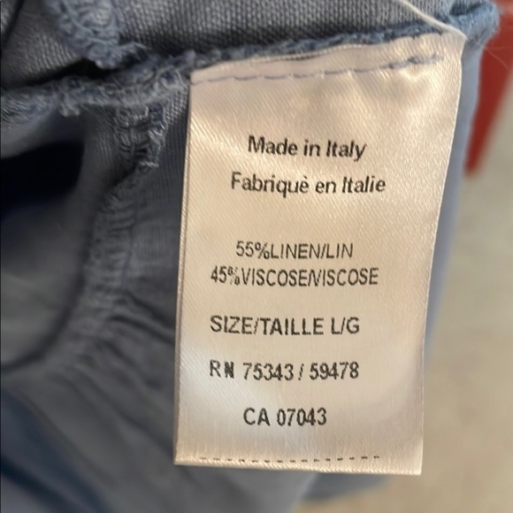 Magari Slate Blue 3/4 Puff Sleeve Button Down Tiered Pocketed Sundress - Picture 7 of 14